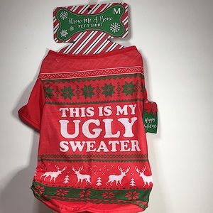 NEW THROW ME A BONE PET T SHIRT SIZE MEDIUM UNISEX